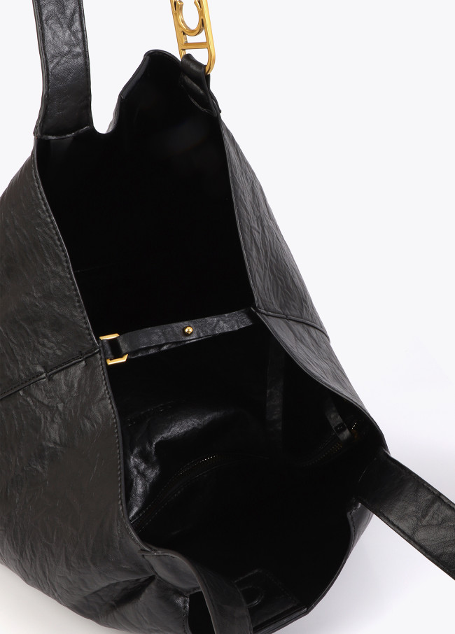 Shopper Plissé avec Anse Logo