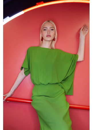 Asymmetric Sleeve Dress