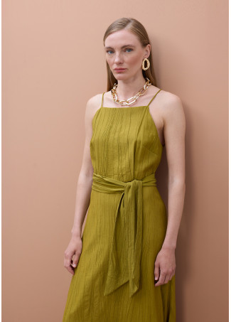 Robe à Fines Bretelles encolure Droite