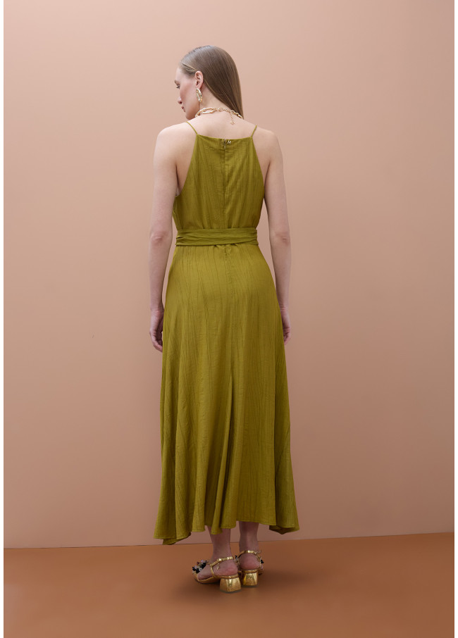 Robe à Fines Bretelles encolure Droite