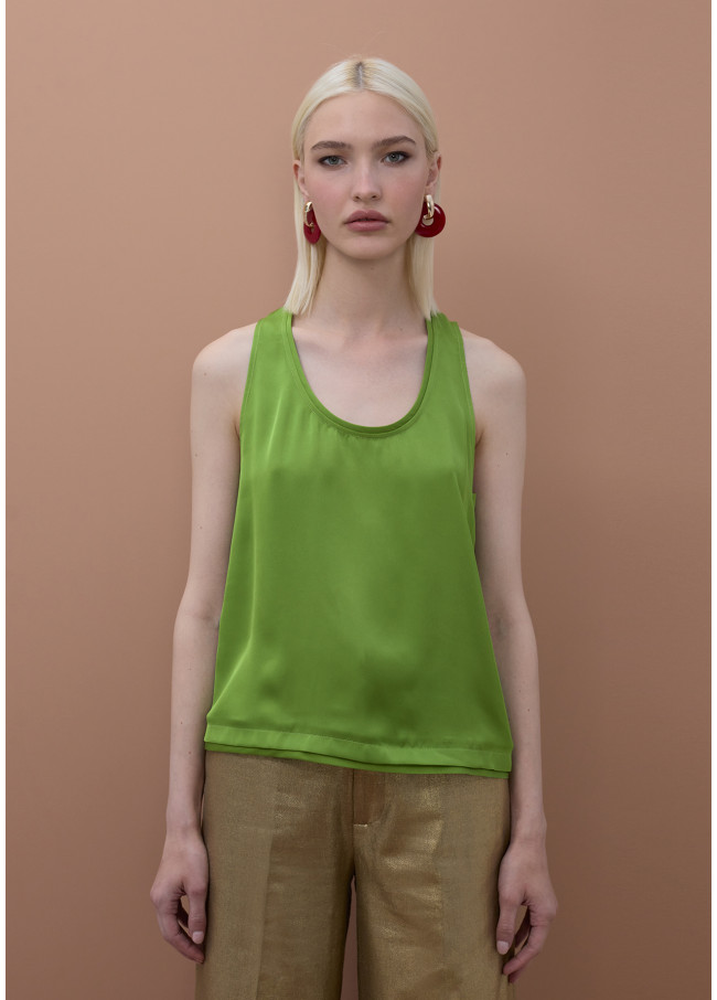 Top cuello redondo detalle vivos