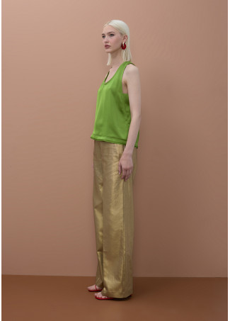 Top cuello redondo detalle vivos