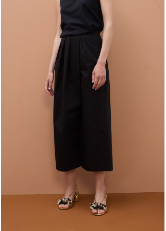 Wrap-Style Wide-Leg Pants