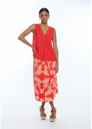 Jupe portefeuille Paisley