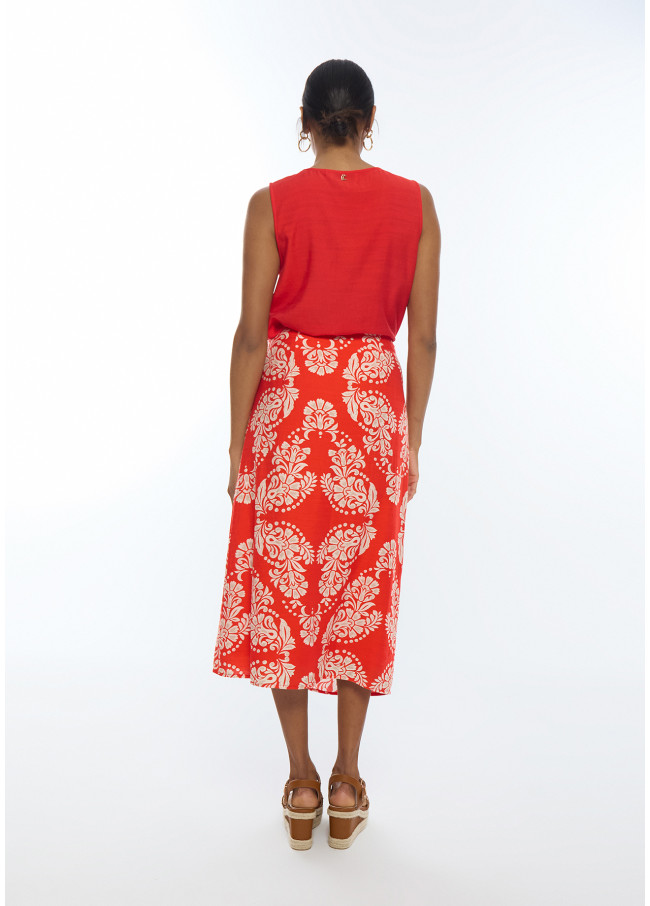 Jupe portefeuille Paisley