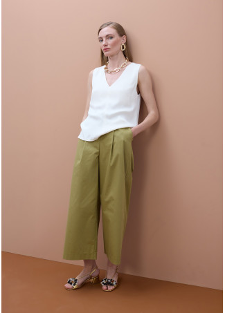 Top a spalline scollo a V