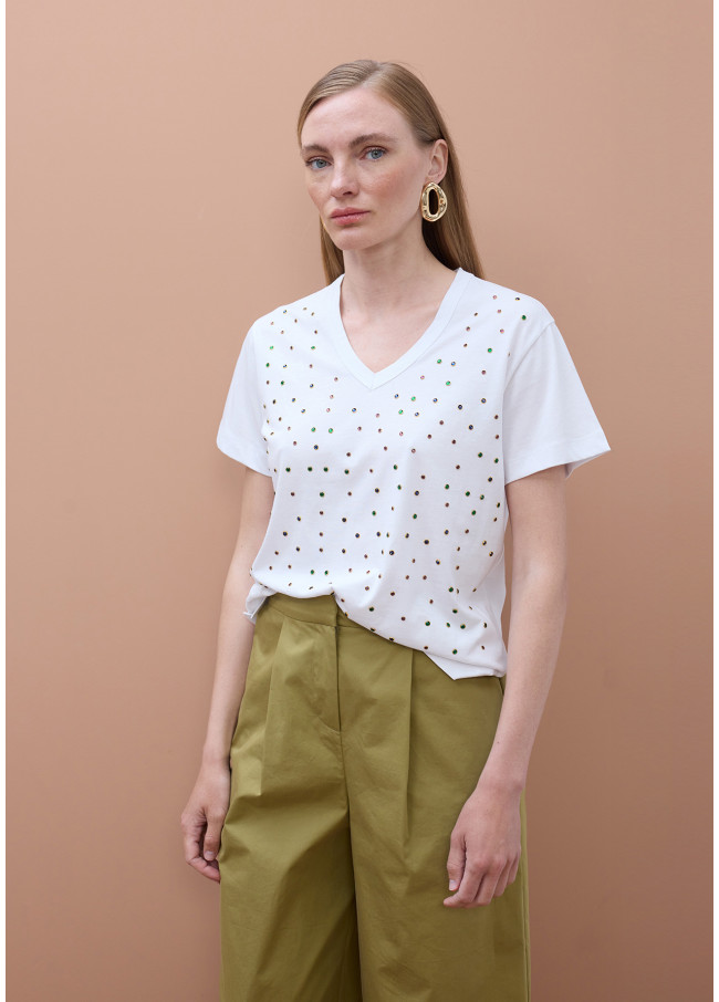 T-shirt Col Rond Hotfix