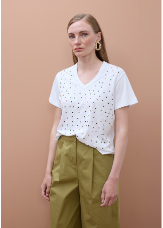 T-shirt Col Rond Hotfix