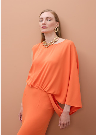 Asymmetric Sleeve Dress