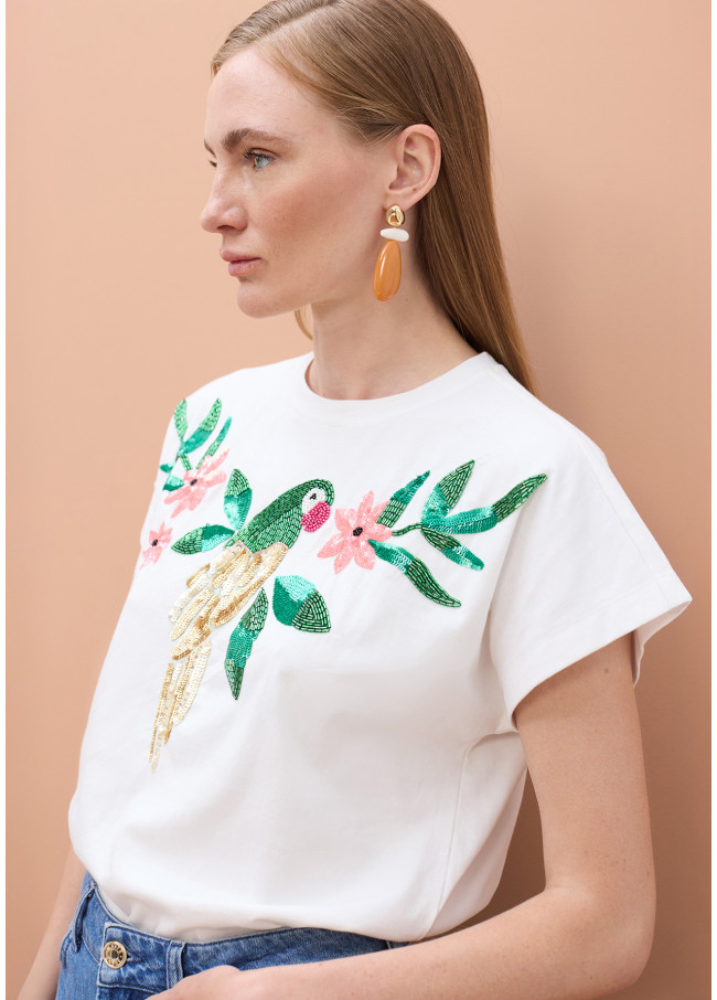 Jeweled Parrot T-Shirt