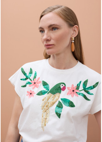 Jeweled Parrot T-Shirt