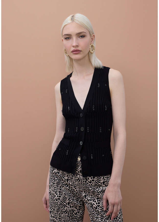 Juwelen-Cardigan-Top