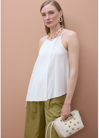 Thin Strap Top with Front Flap