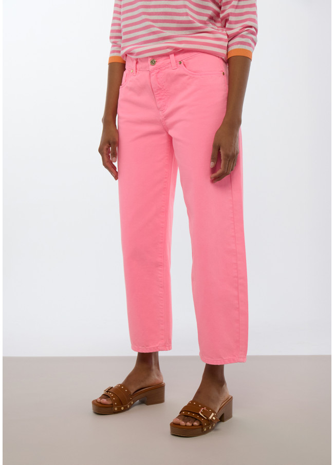 Pantaloni carrot fluorescenti