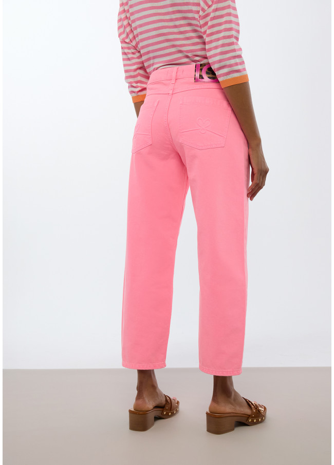 Pantalon carotte fluorescent