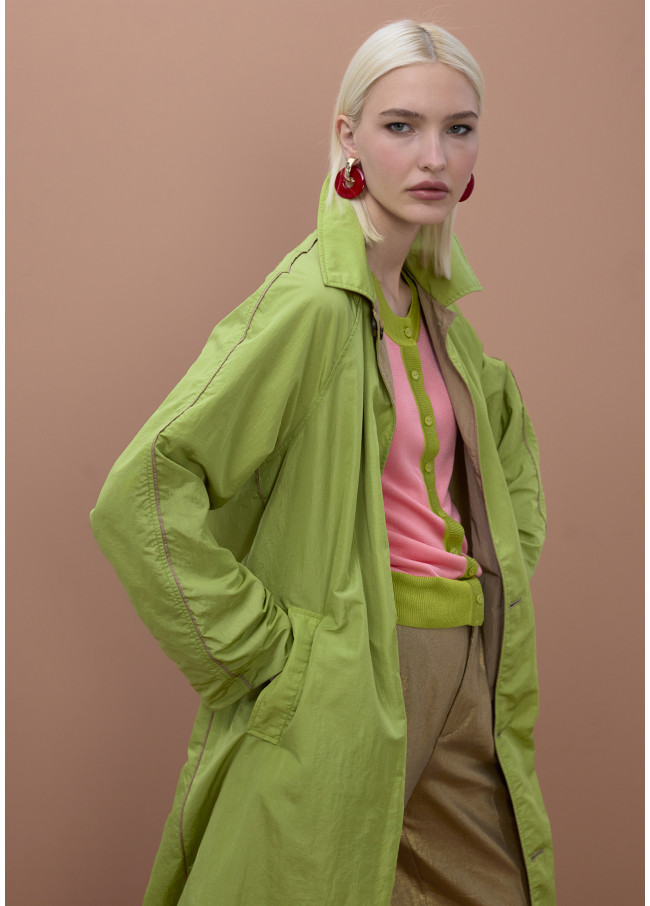 Trench réversible en tissu technique