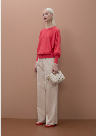 Maglione Pipistrello con Strass