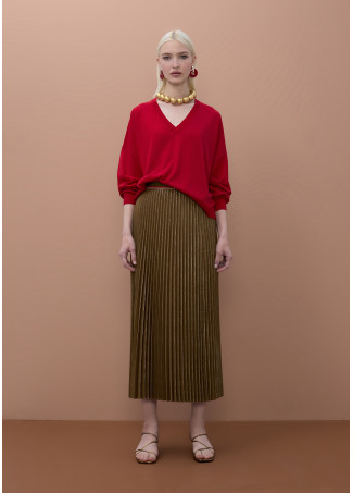 Maglia in lurex con scollo a V