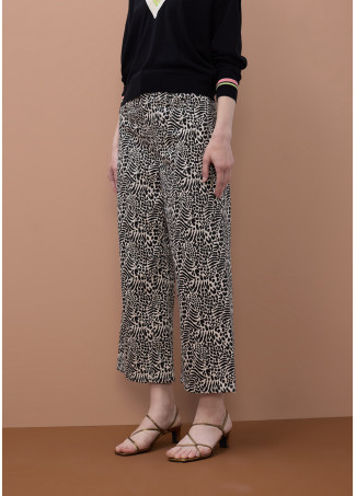 Pantalón sarga estampado mancha