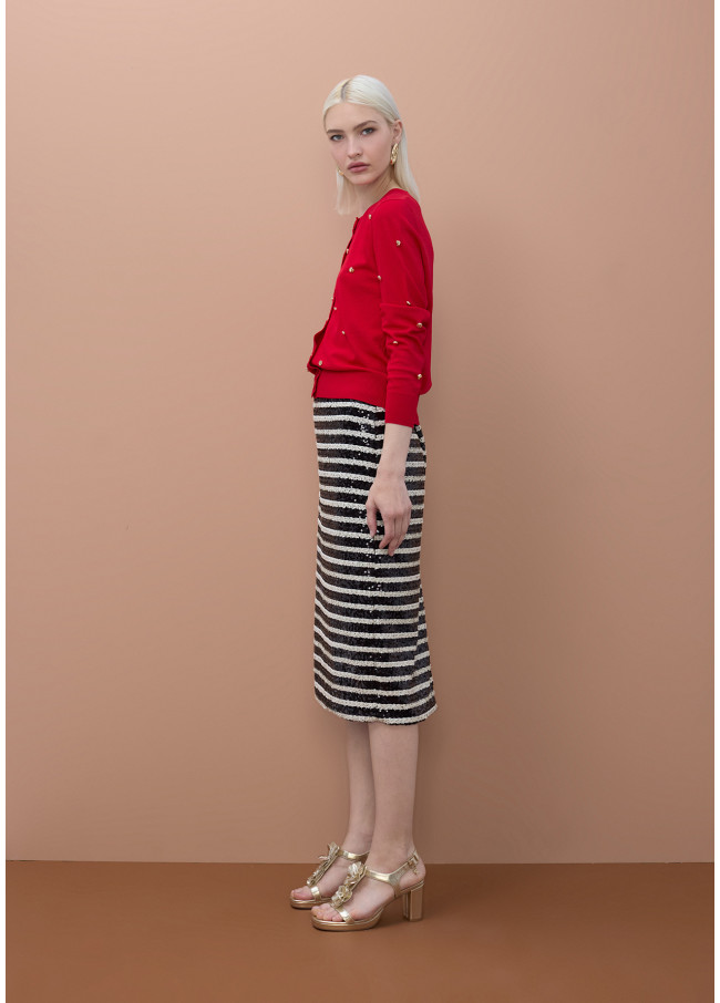 Gonna Diritta con Paillettes