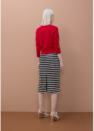 Sequined Straight Skirt