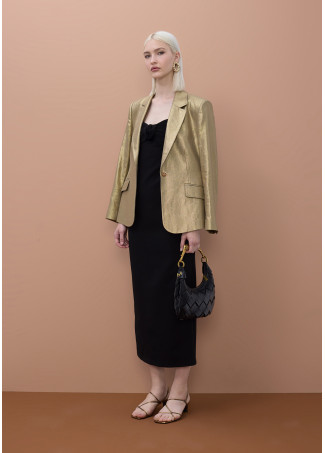 Robe noire à bretelles