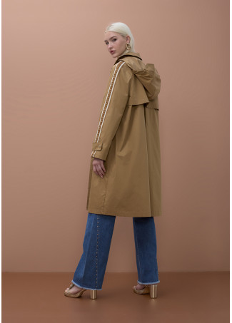 Übergroßer Trenchcoat mit Individuellen Bändern