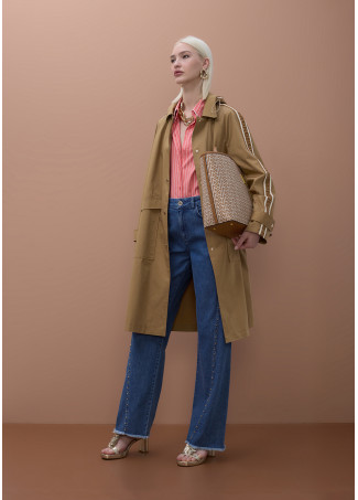 Oversized Trench with Custom Tapes