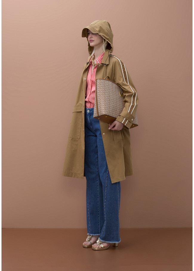 Trench Oversize avec Rubans Personnalisés