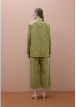 Blazer dritto in popeline