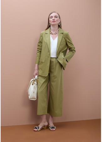 Blazer droit en popeline