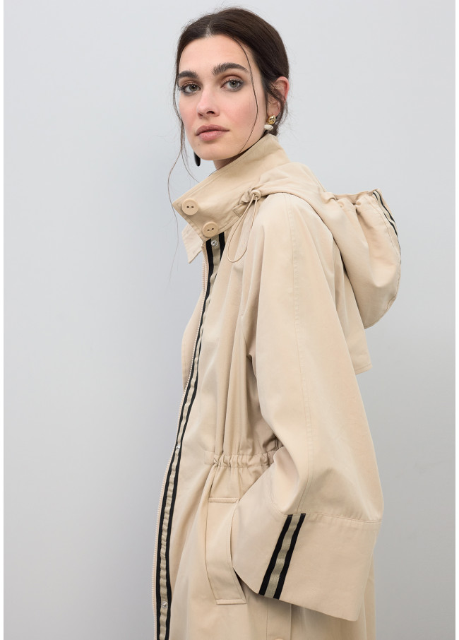 Parka Oversize a Righe