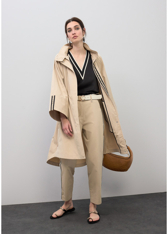 Parka Oversize Rayée