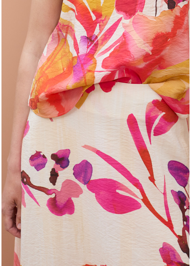 Falda print floral