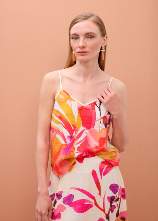 Top Lingerie Stampato Floreale