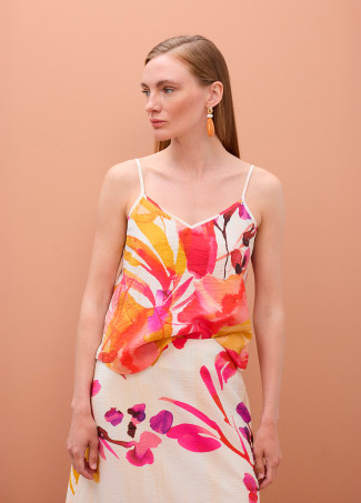 Top lencero print floral