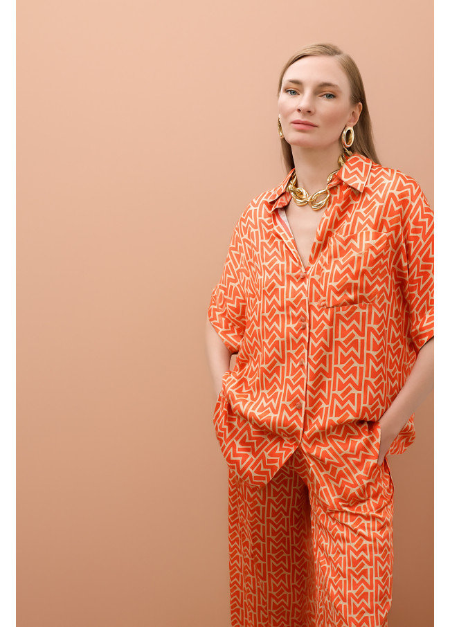 Culotte satinado estampado emes