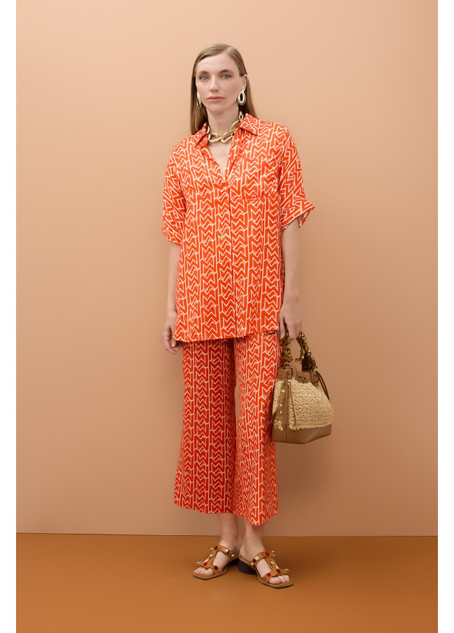 Culotte satinado estampado emes