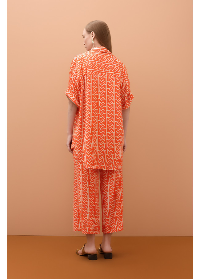 Culotte satinado estampado emes