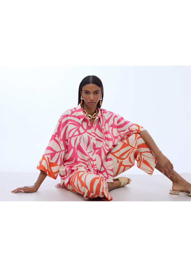 Culottes stampa foglie