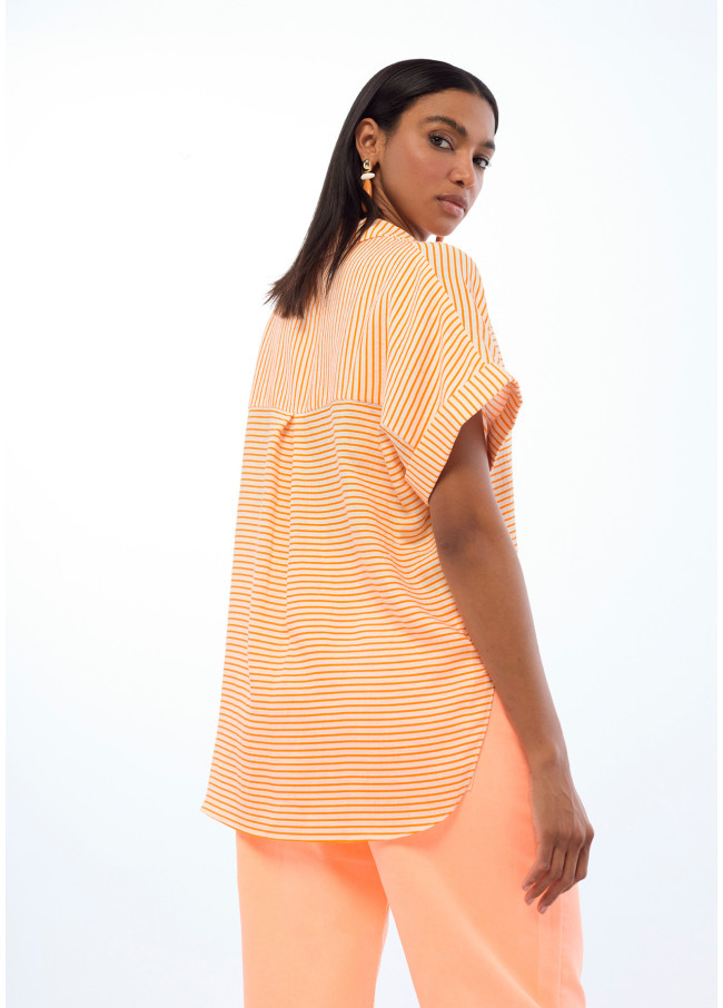 Camisa manga corta rayas horizontales