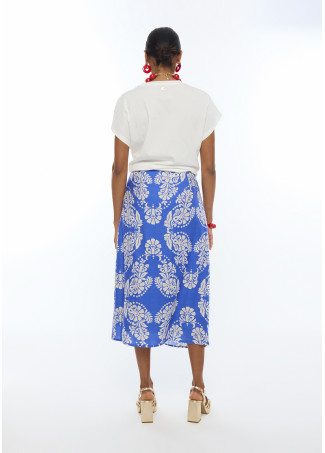 T-shirt con stampa posizionale boho