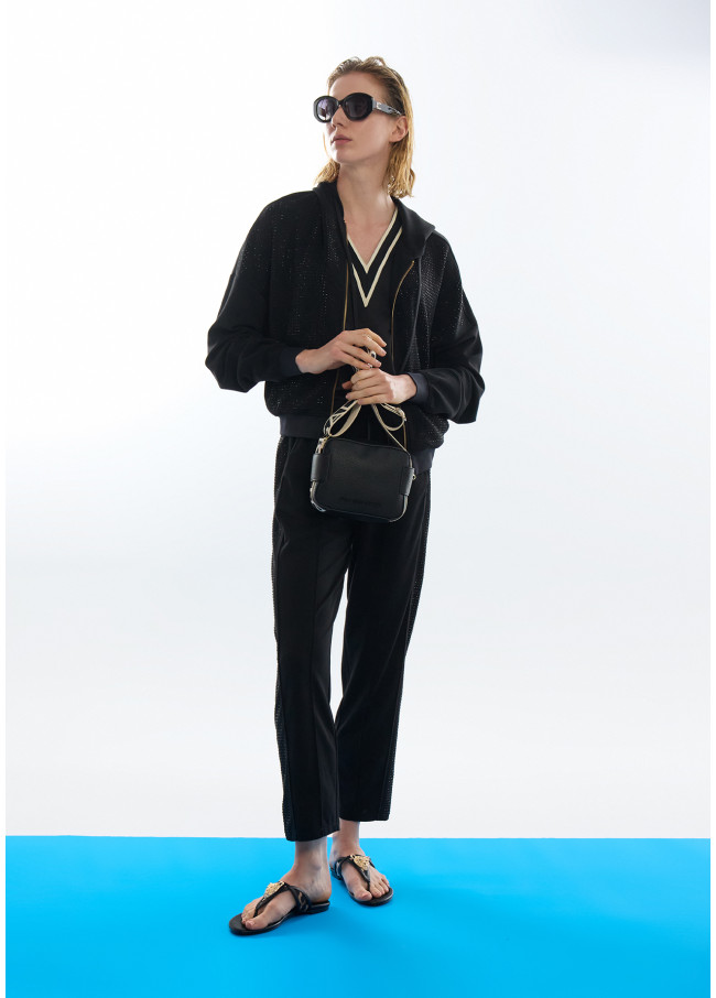 Pantalón Scuba Strass Lateral