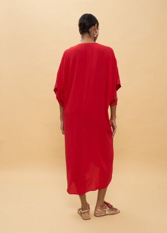 Robe Midi en Lin Nouée