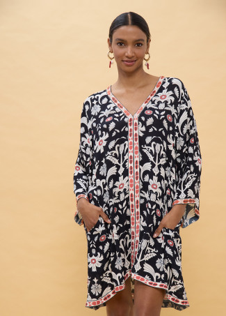 Short Ethnic Print Dress