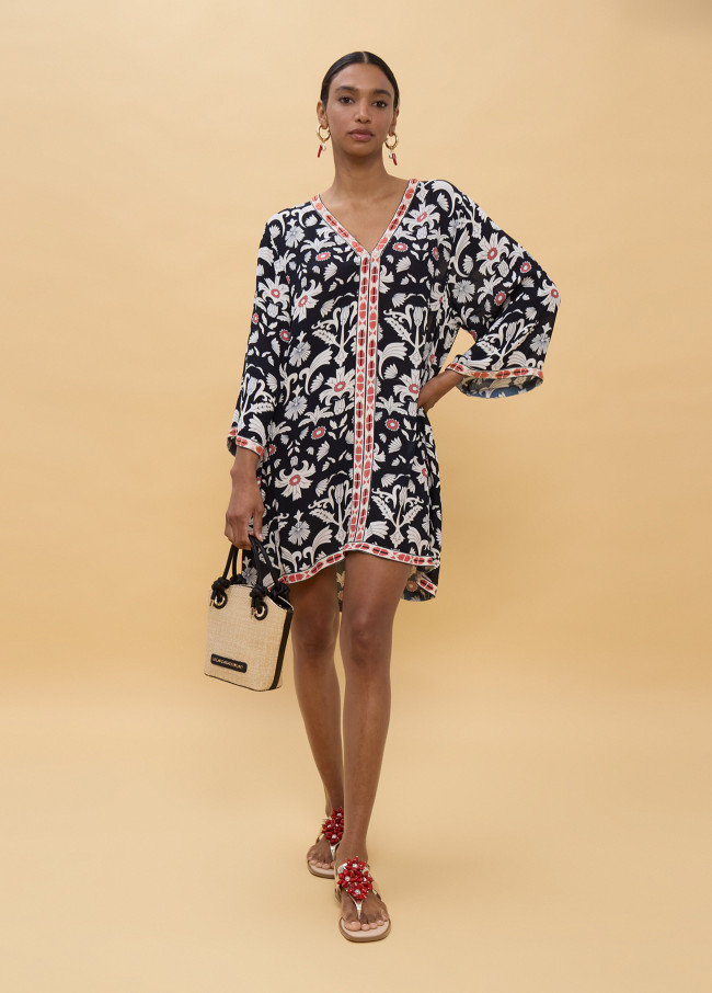 Short Ethnic Print Dress