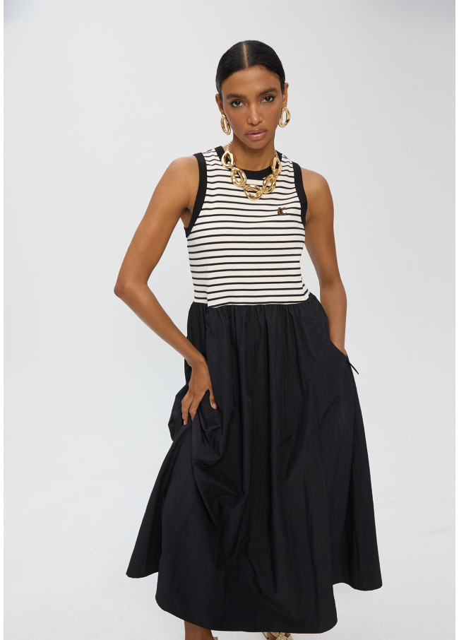 Robe Bimatière Rayée