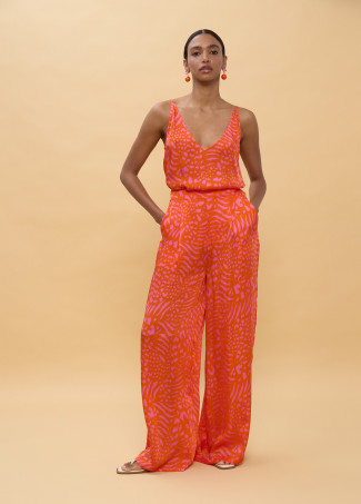 Patterned Stain Pants