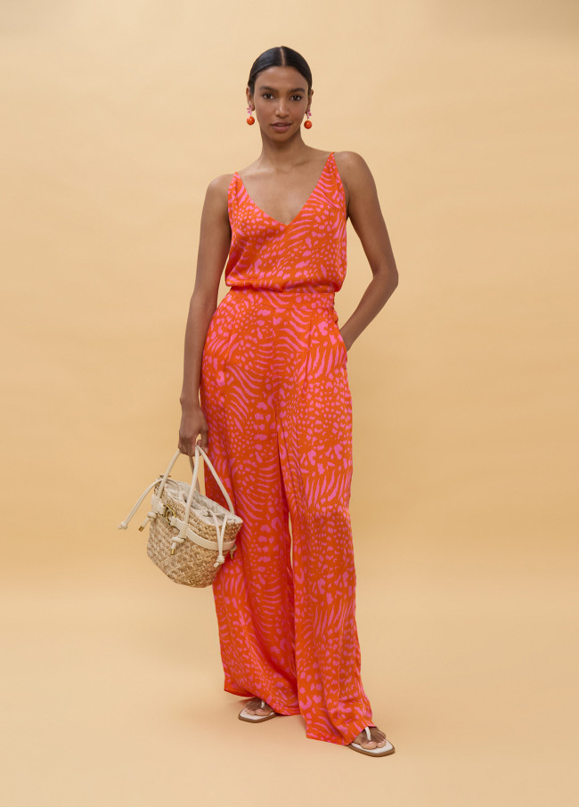 Patterned Stain Pants