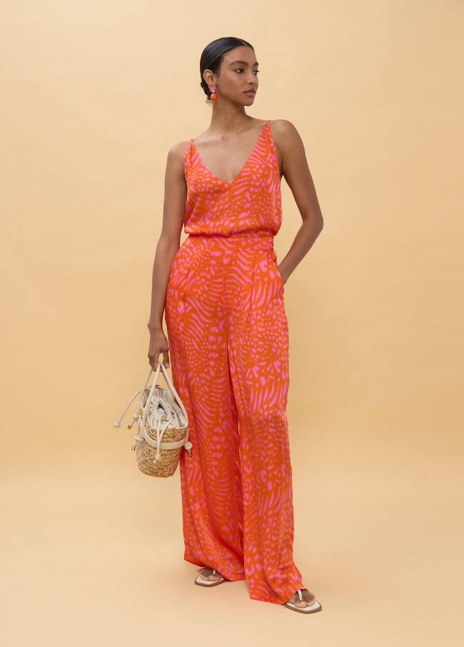 Pantalón estampado manchas